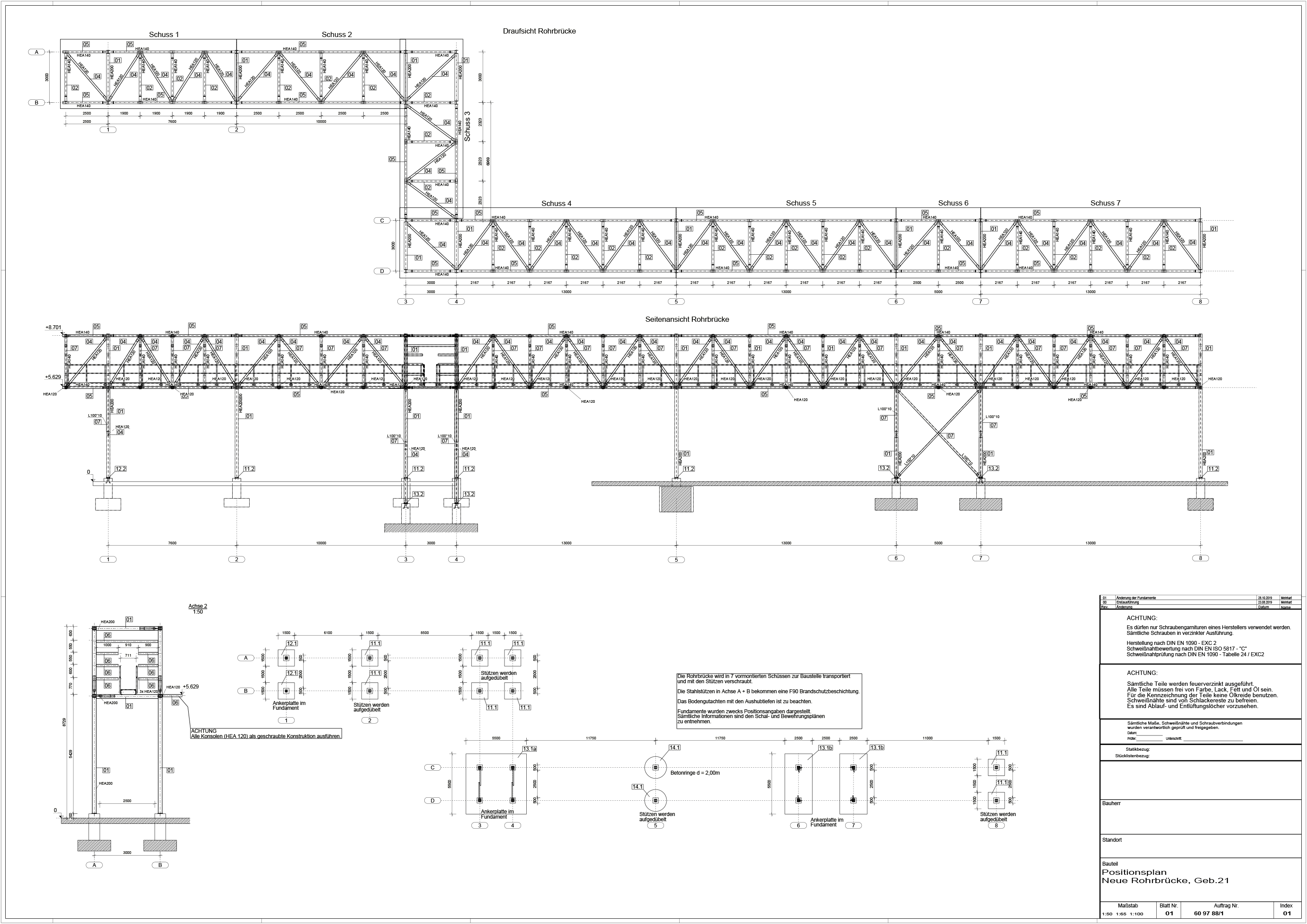 Neue Rohrbrücke SPE Meinhart Goch Architekt Ingenieur